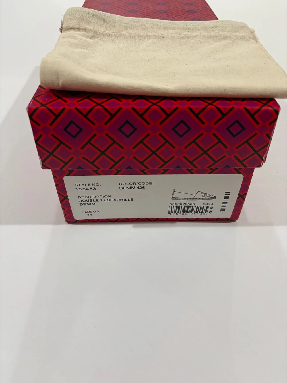 Tory Burch Double T Espadrille Flats | Size 11